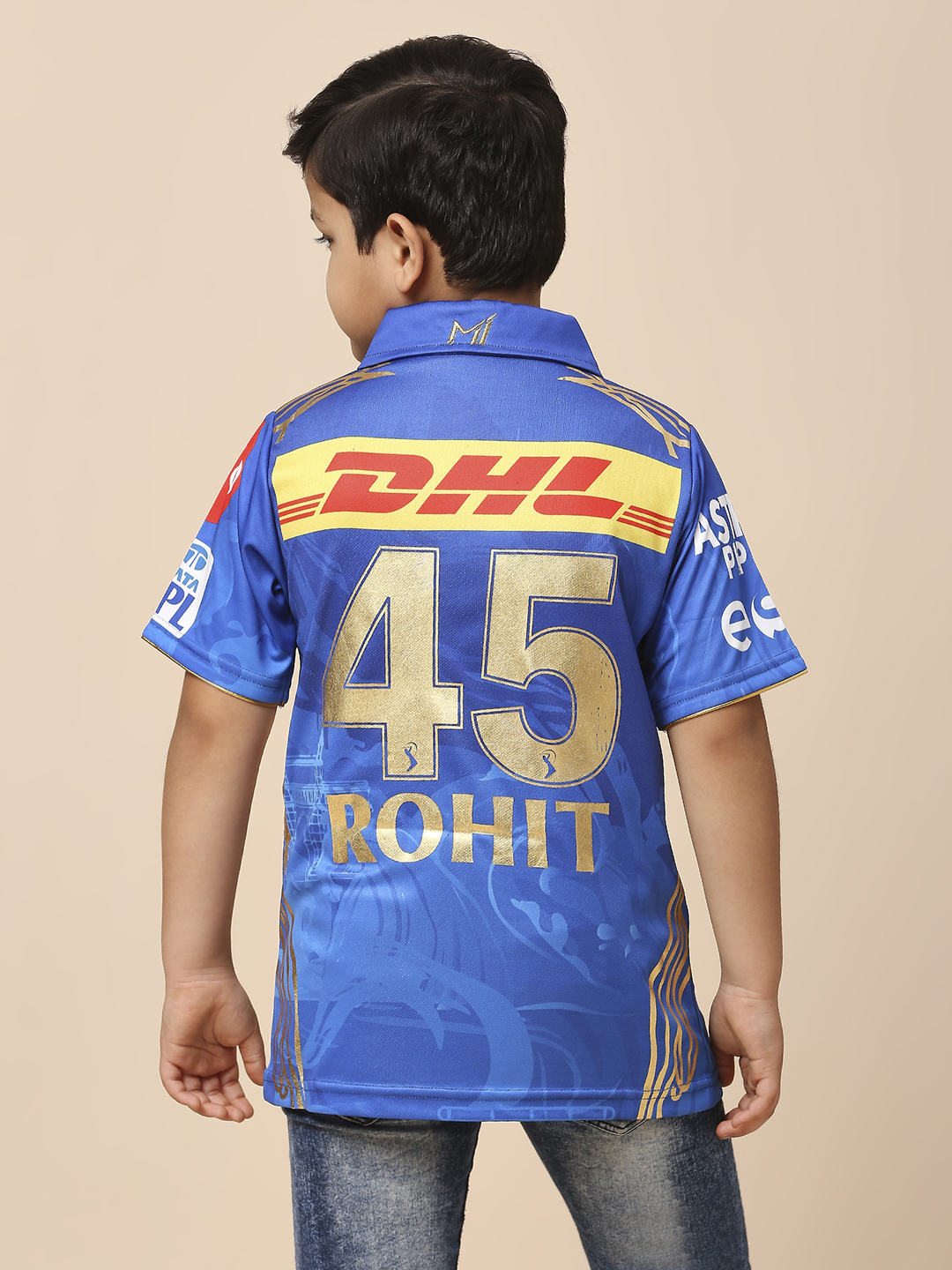 Mumbai Indians Kids Official Rohit Sharma Jersey 2023