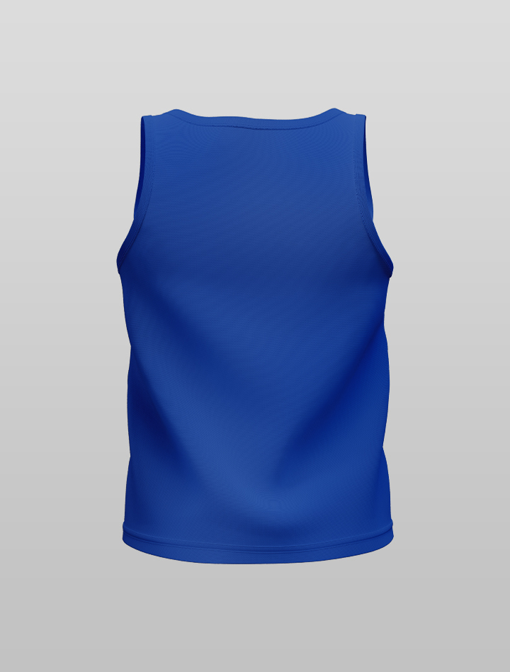 Mumbai Indians Boys White and Blue Striped Sleeveless Round Neck Sports Vest (2)
