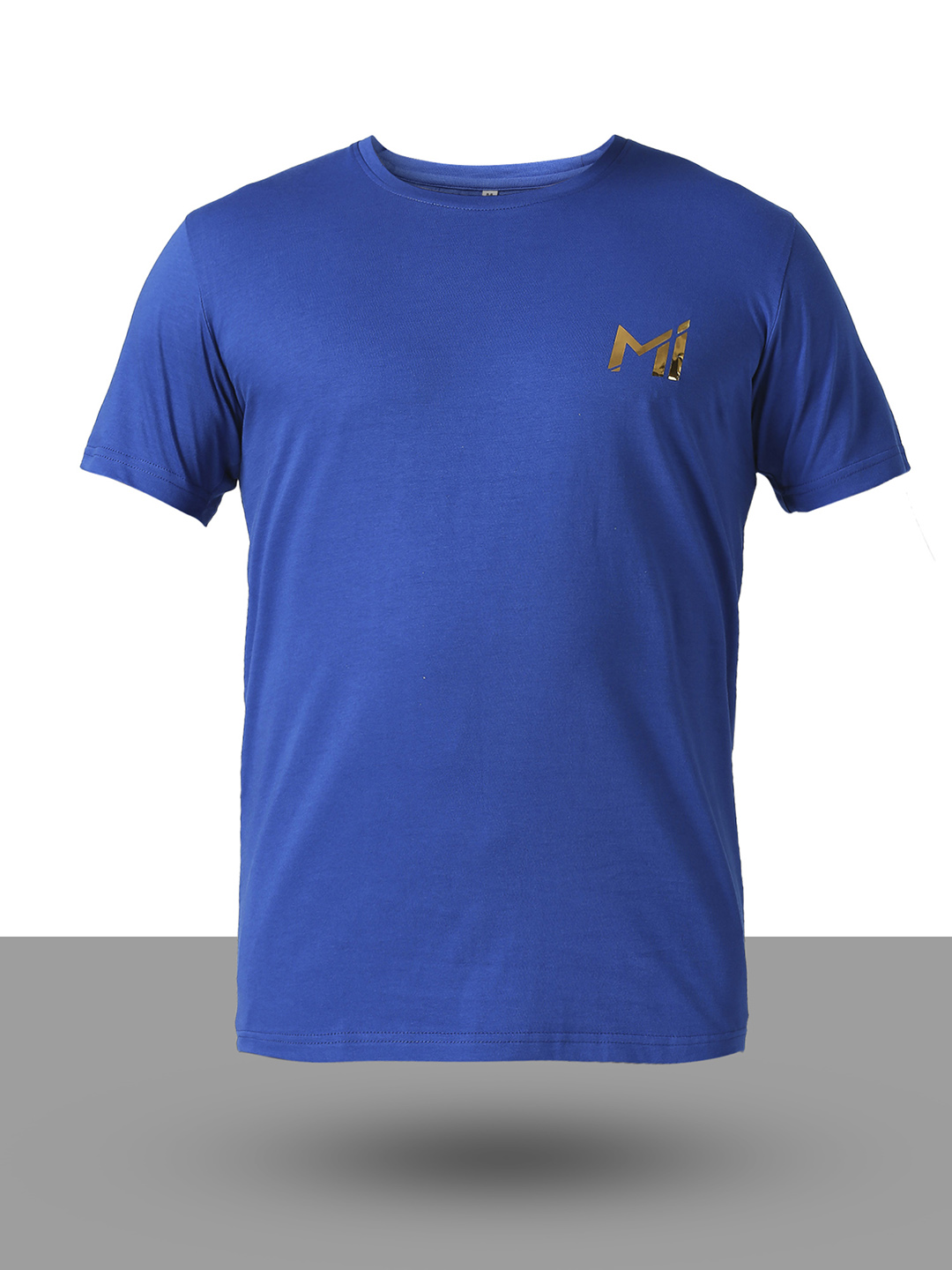 Mumbai Indians Men Blue Graphic Printed Half Sleeves Round Neck Cotton T-Shirt (7)