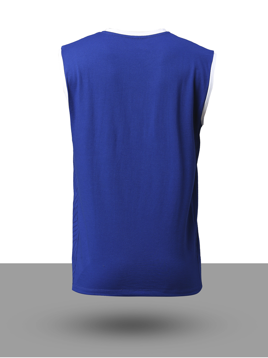 Mumbai Indians Men Blue Logo Printed Sleeveless V-Neck Cotton Sports Vest (8)