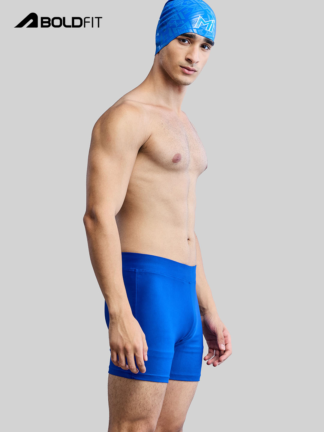 Mumbai Indians Men Blue Printed Swimming Shorts Easy Adjustable, Quick Drying Shorts, Compression Shorts by Boldfit (2)
