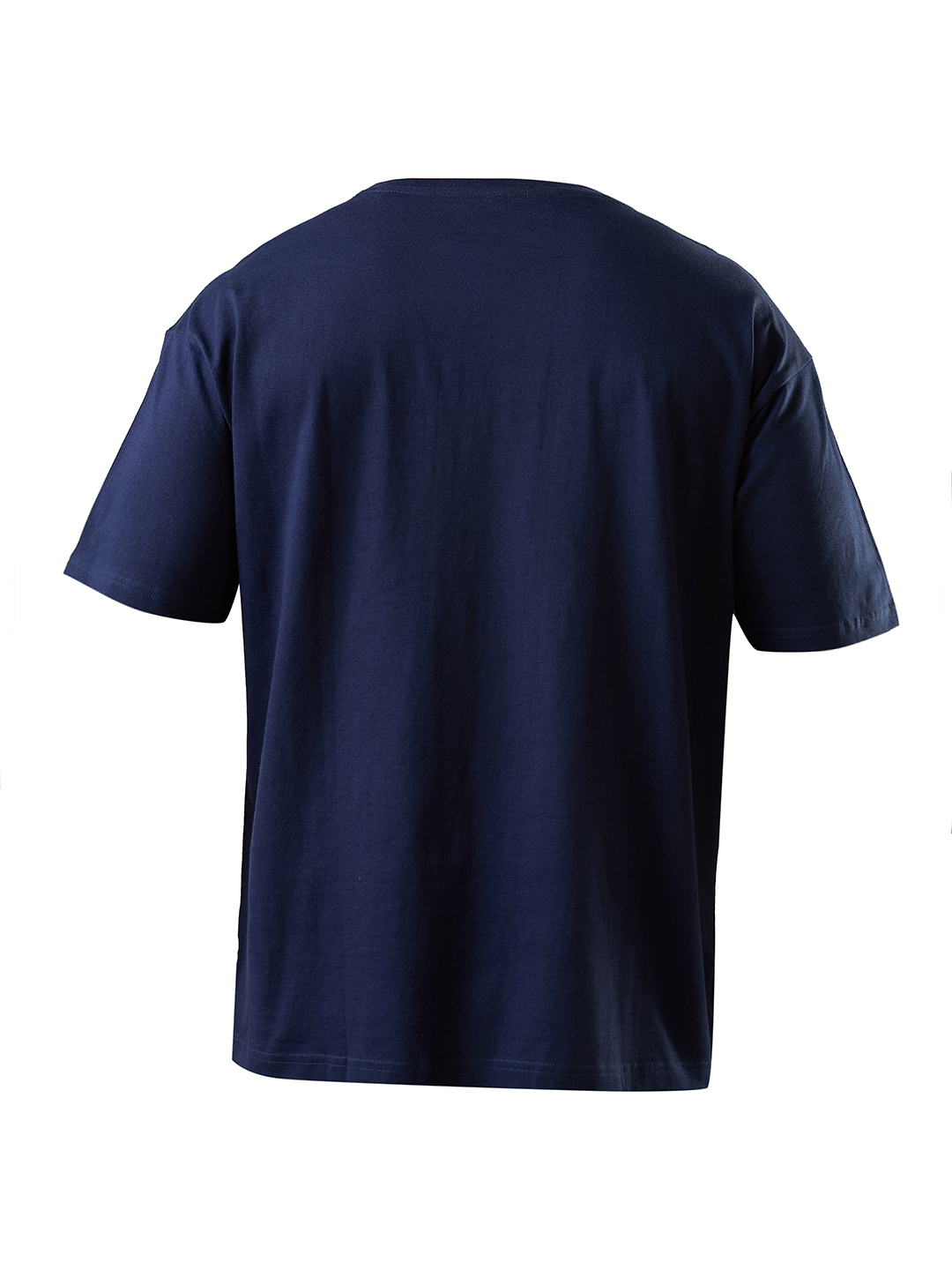 Mumbai Indians Men Navy Blue Duniya Hila Denge Hum Printed Oversized Cotton T-Shirt (9)
