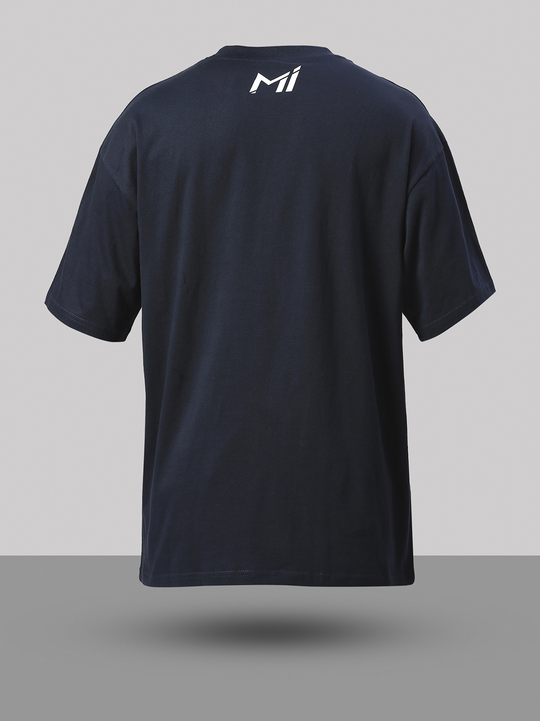 Mumbai Indians Men Navy Blue Mumbai Map Printed Half Sleeves Round Neck Oversized Cotton T-Shirt (8)