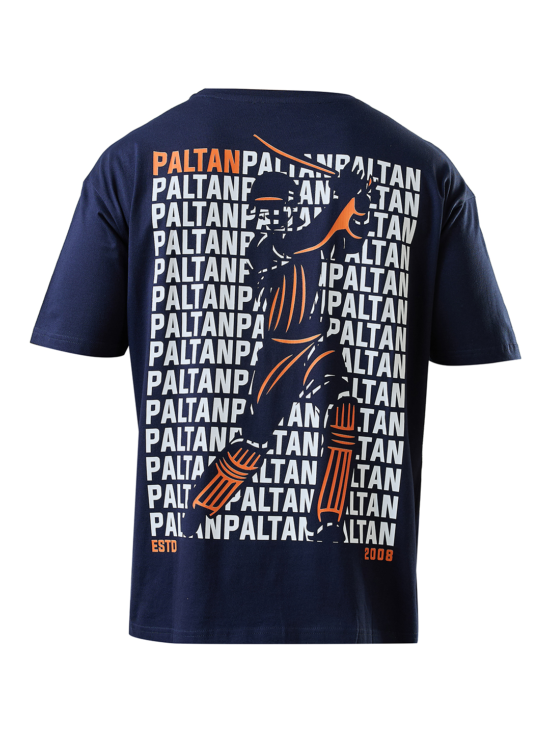 Mumbai Indians Men Navy Blue Typohgraphy Printed Half Sleeves Round Neck Cotton T-Shirt (11)