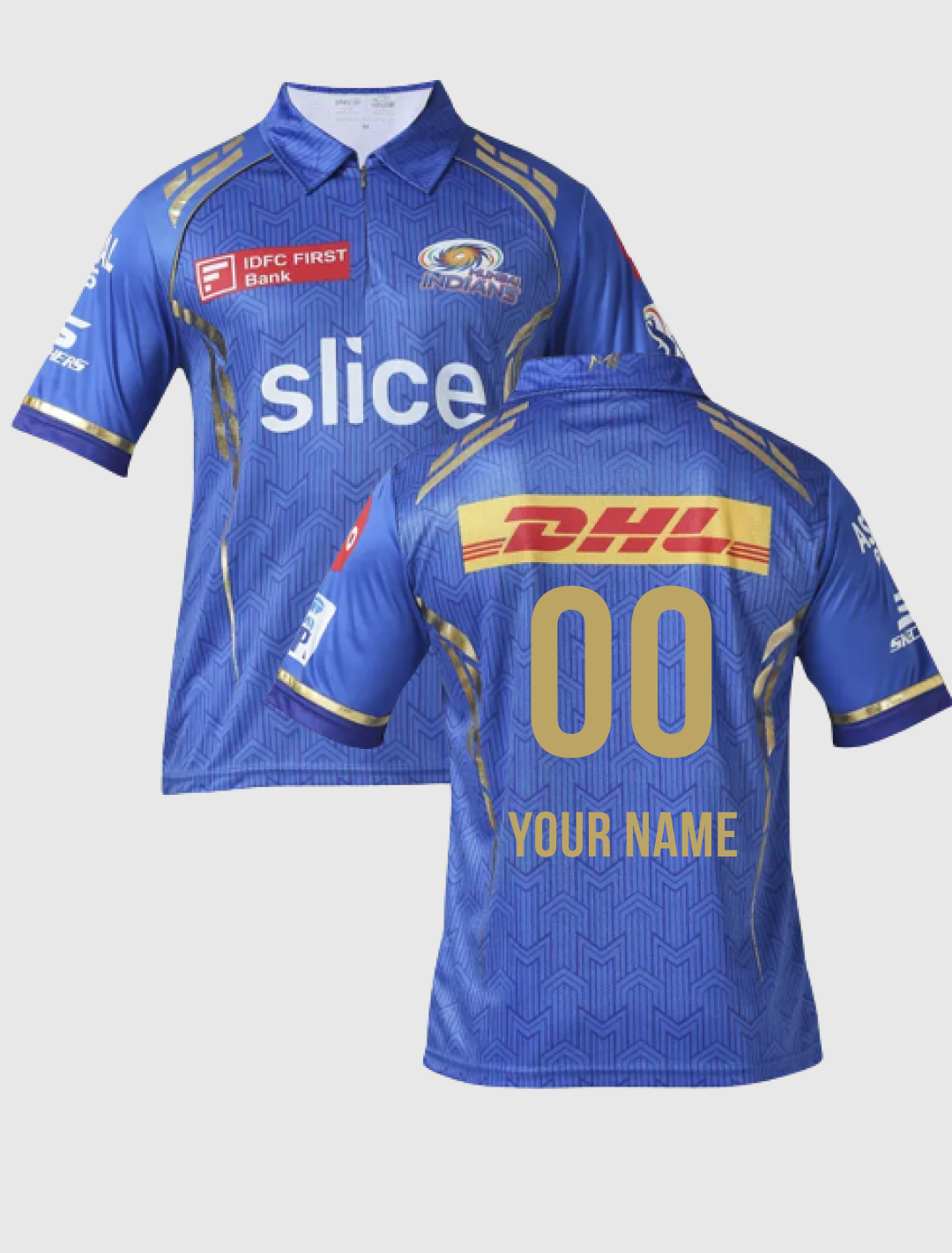 Mumbai Indians Official Match Jersey 2024 - Customised (2)