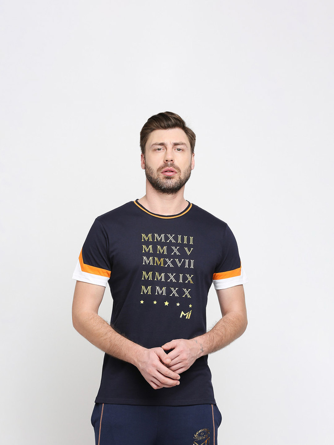 Mumbai Indians MI Basic Round Neck T-Shirt (1)