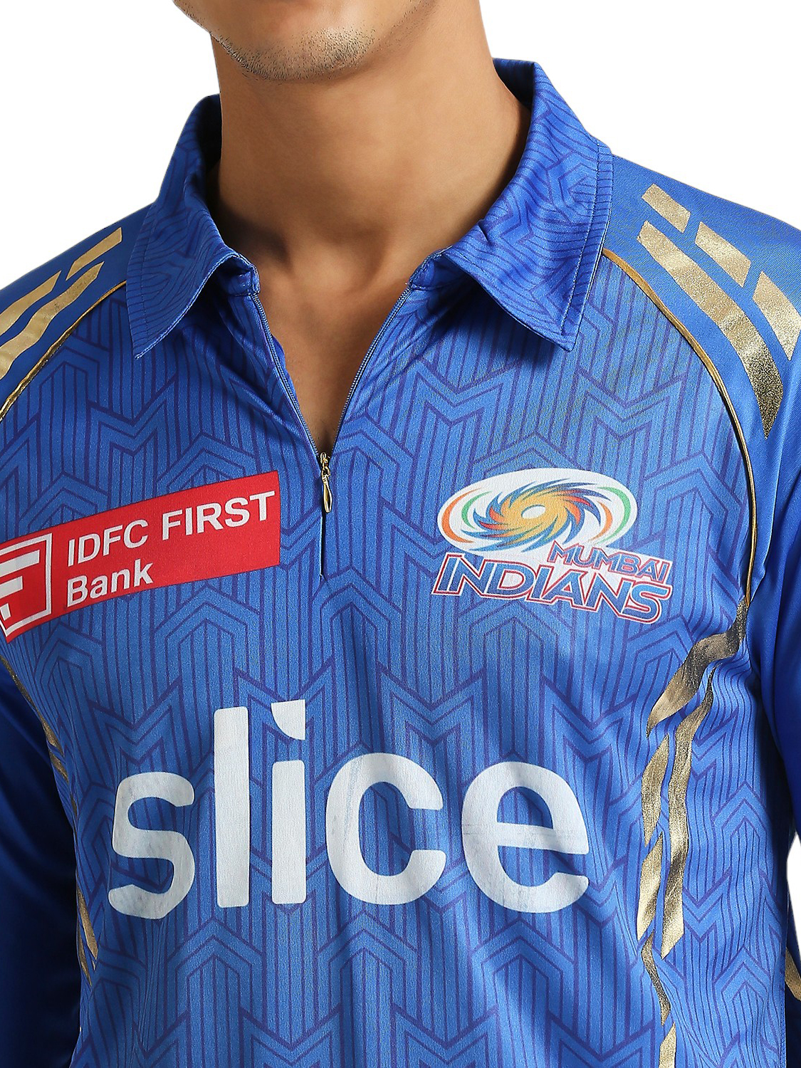 Mumbai Indians MI Official Match Jersey - Plain (Full Sleeve) (5)