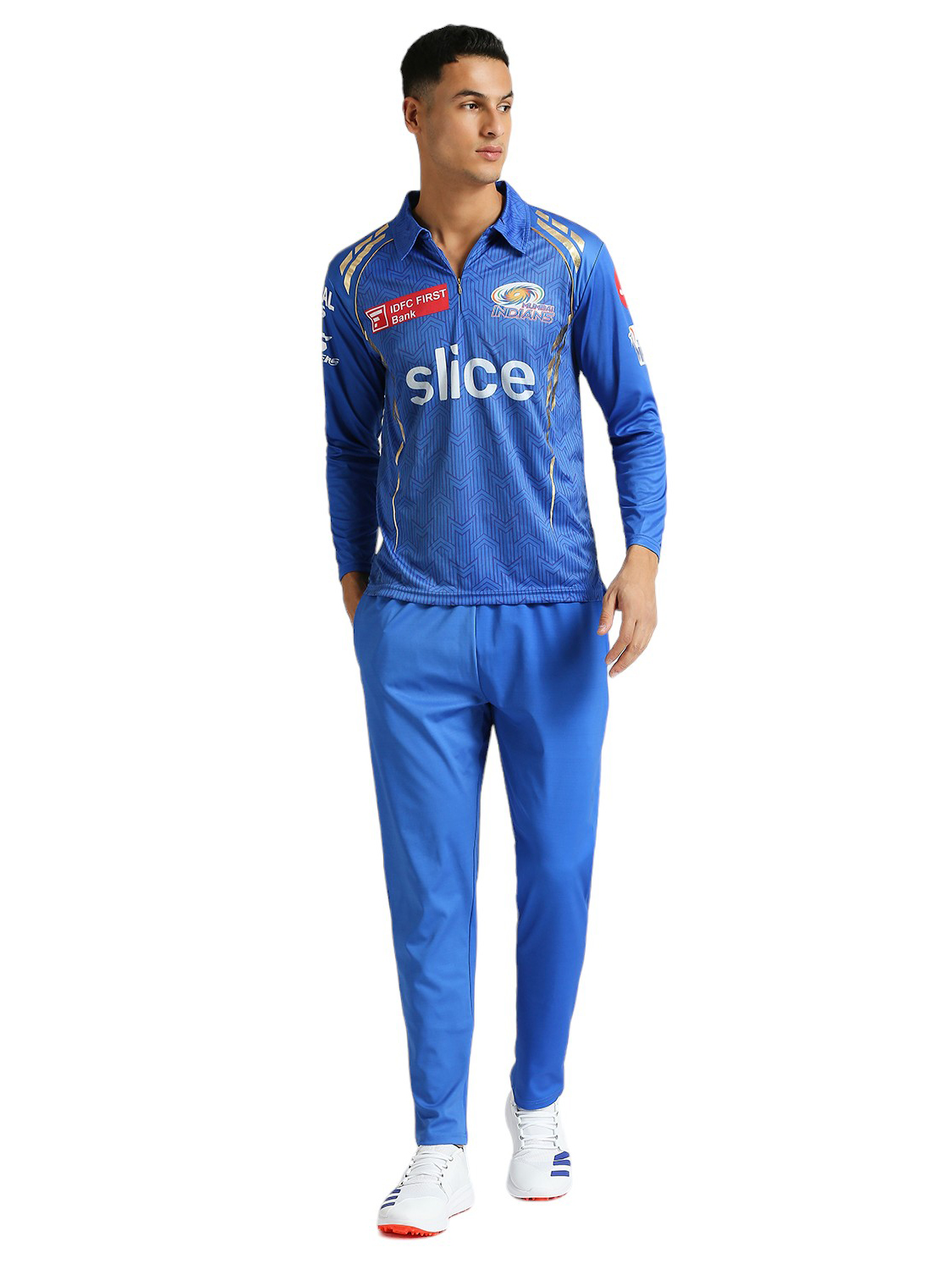 Mumbai Indians MI Official Match Jersey - Plain (Full Sleeve) (6)