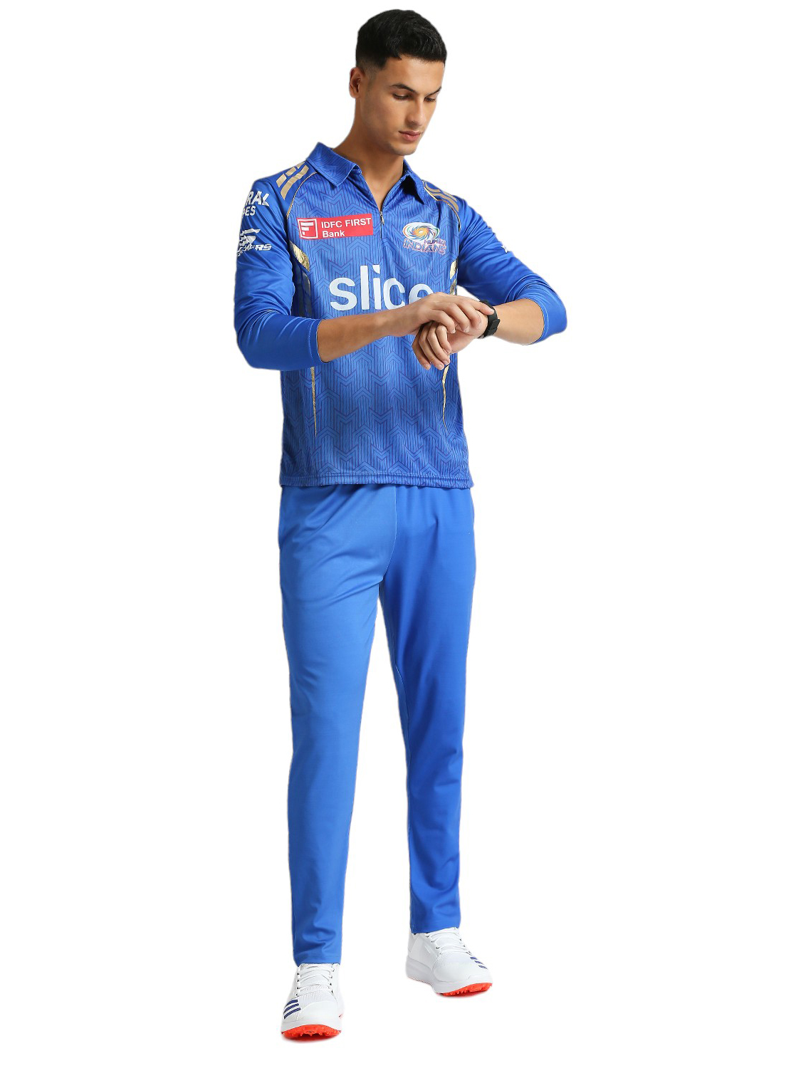 Mumbai Indians MI Official Match Jersey - Plain (Full Sleeve) (7)