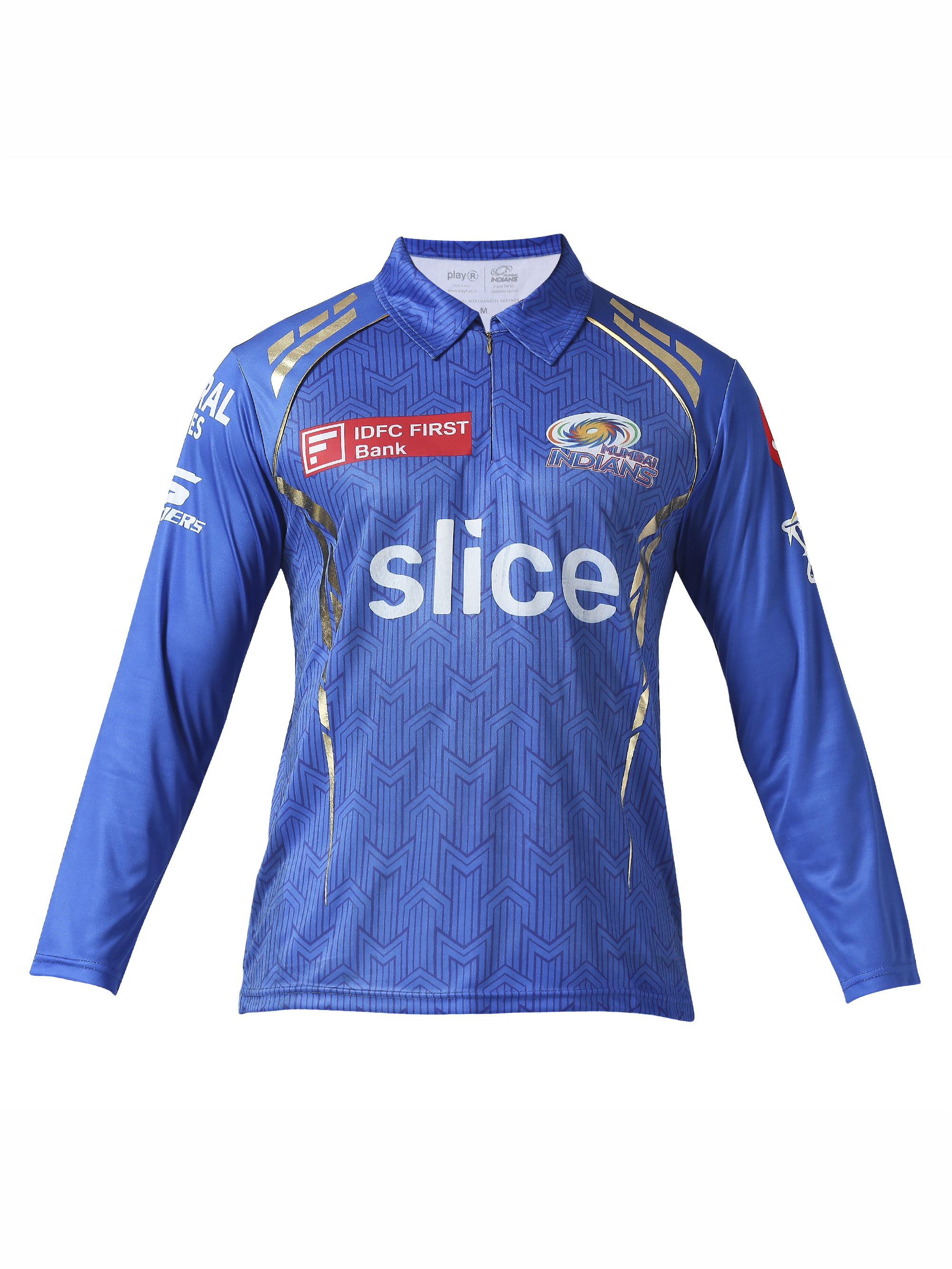 Mumbai Indians MI Official Match Jersey - Plain (Full Sleeve) (8)
