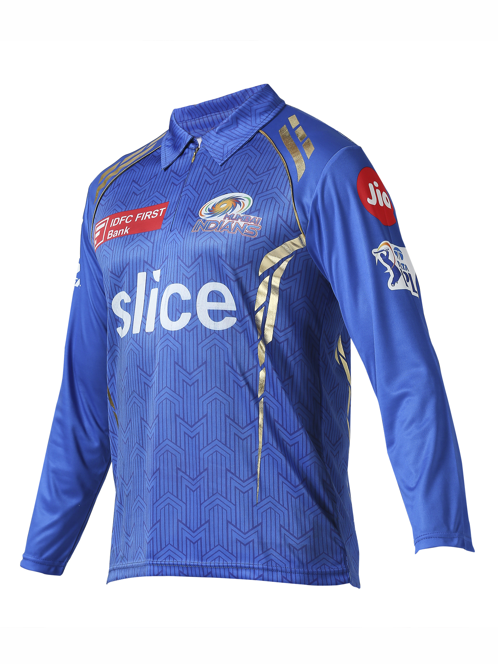 Mumbai Indians MI Official Match Jersey - Plain (Full Sleeve) (9)