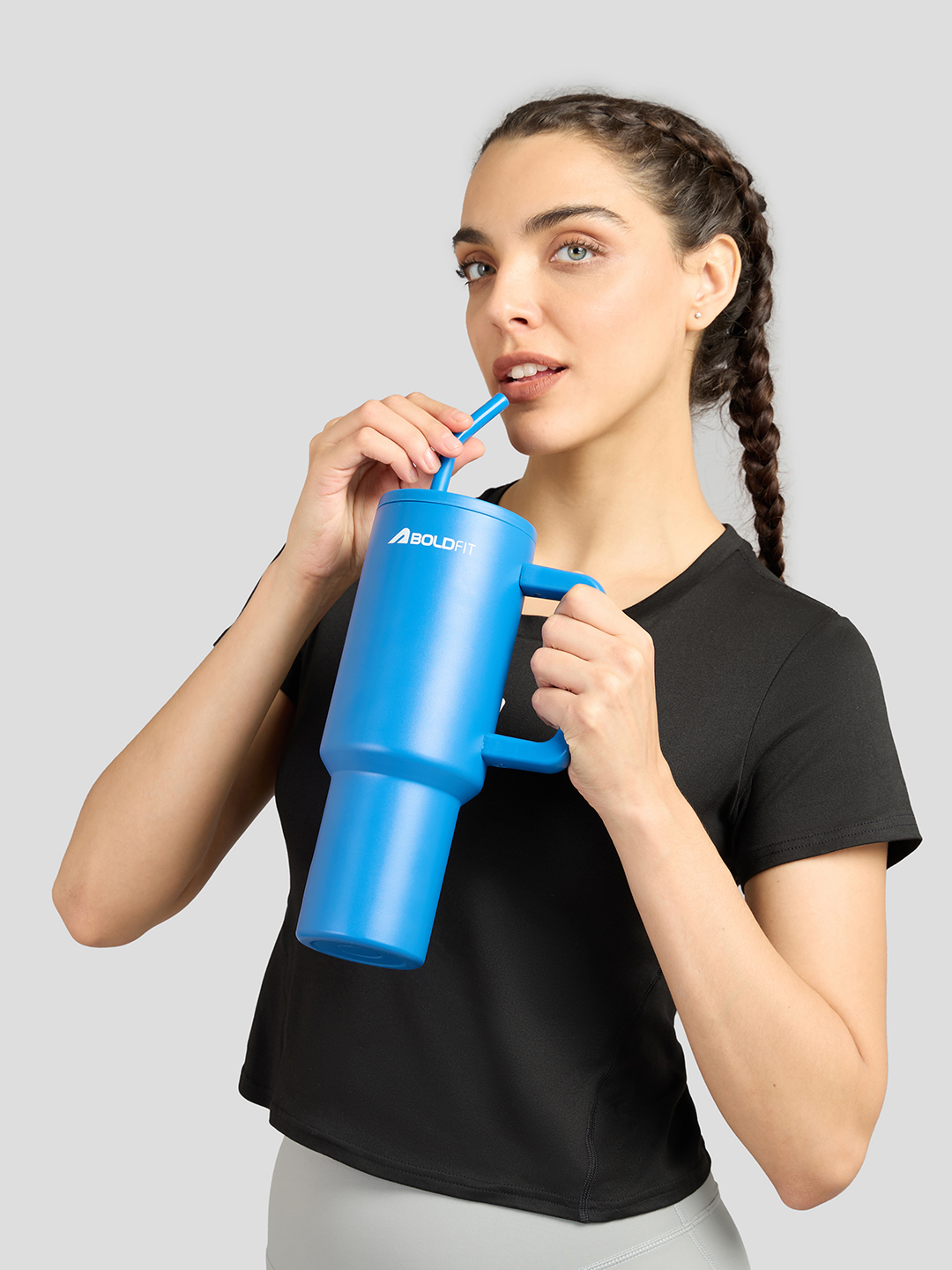 Mumbai Indians MI X Boldfit Tumbler with Lid & Straw Chugger (6)