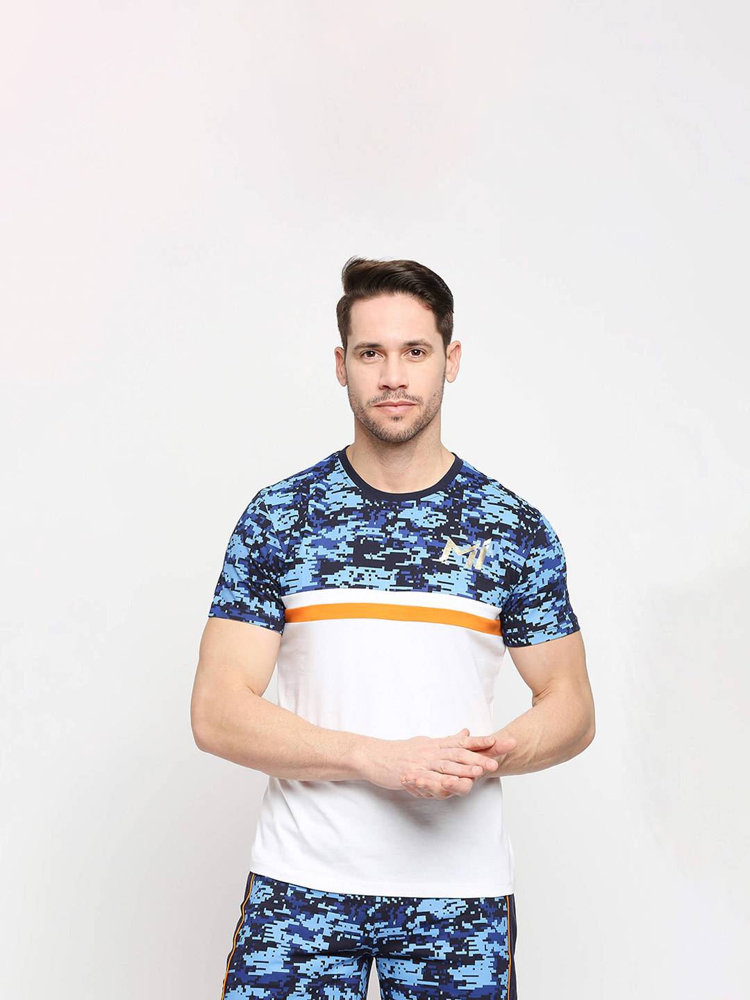 Mumbai Indians Mumbai Indians Men's Camo T-Shirt (1)