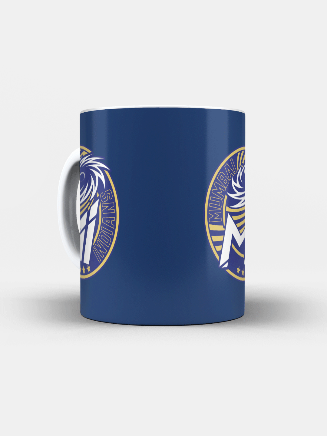 Mumbai Indians Navy Blue and Gold Logo Printed Ceramic Glossy Coffee Mug 325 ml - (Pack of 1) (6)