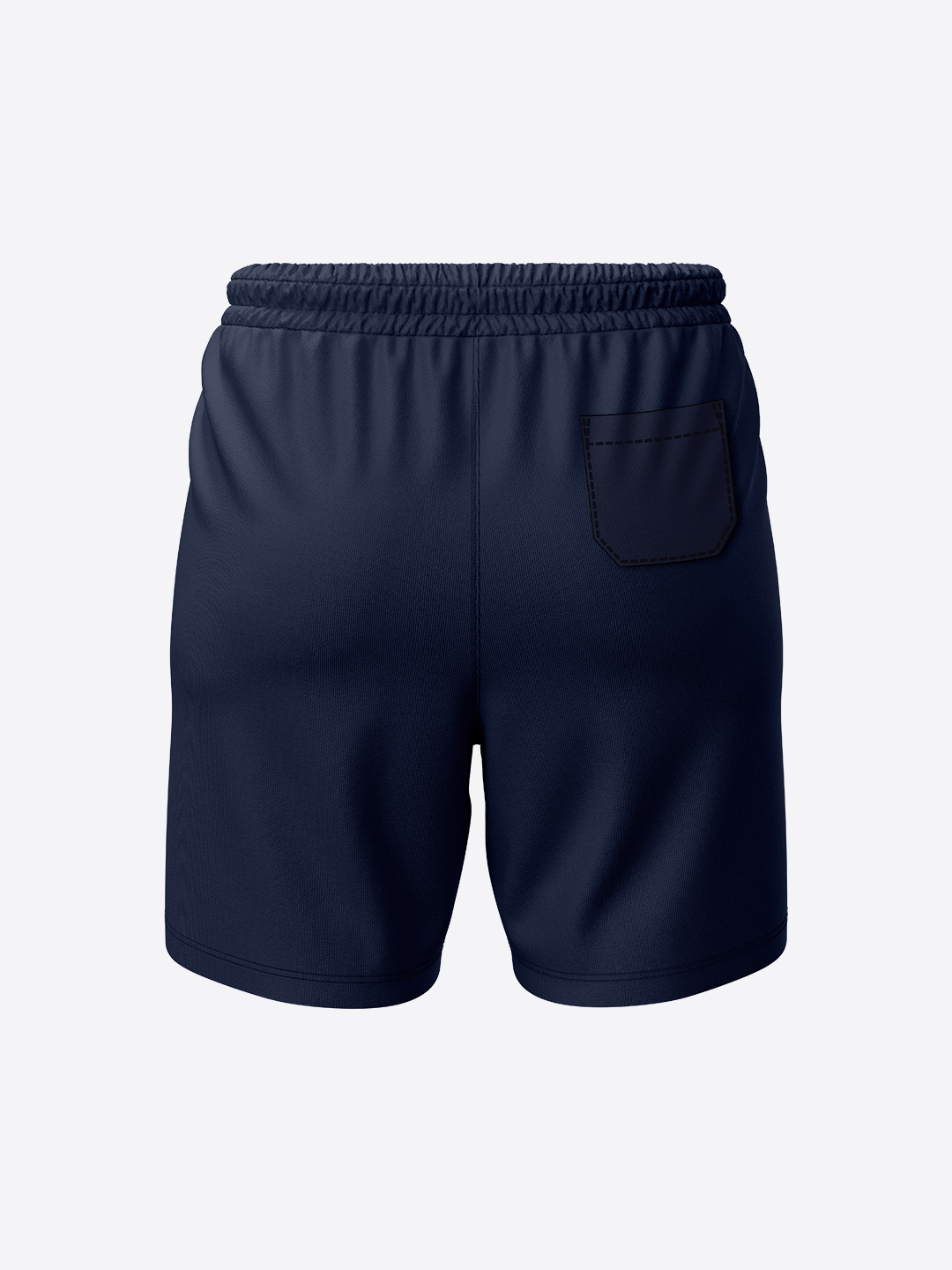Mumbai Indians Navy Blue Mid Rise Cotton Shorts (2)