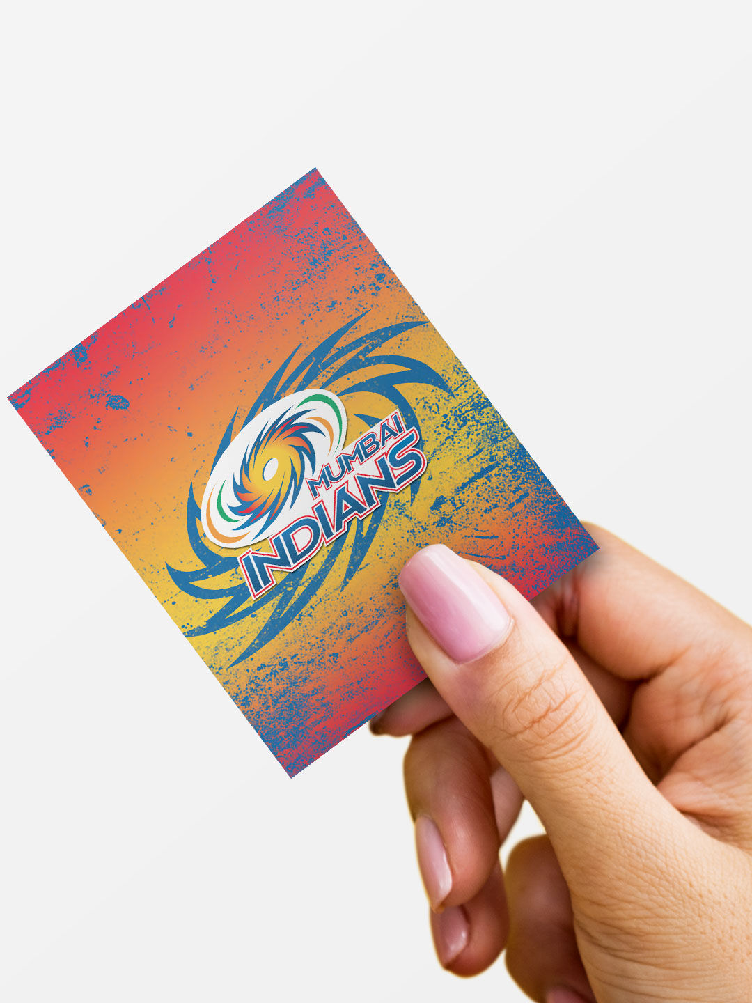 Mumbai Indians Red and Yellow Printed Yellow Grudge Fridge Magnet - Pack of 1 (2)