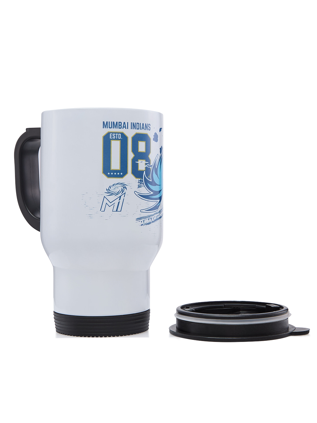 Mumbai Indians Travel Mug with Vacuum Insulated Double-Walled Leakproof Lid Stainless Steel Mug - 450 ML (6)