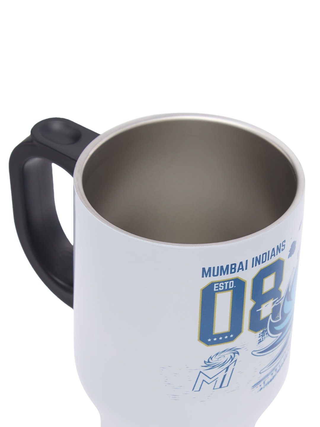 Mumbai Indians Travel Mug with Vacuum Insulated Double-Walled Leakproof Lid Stainless Steel Mug - 450 ML (8)