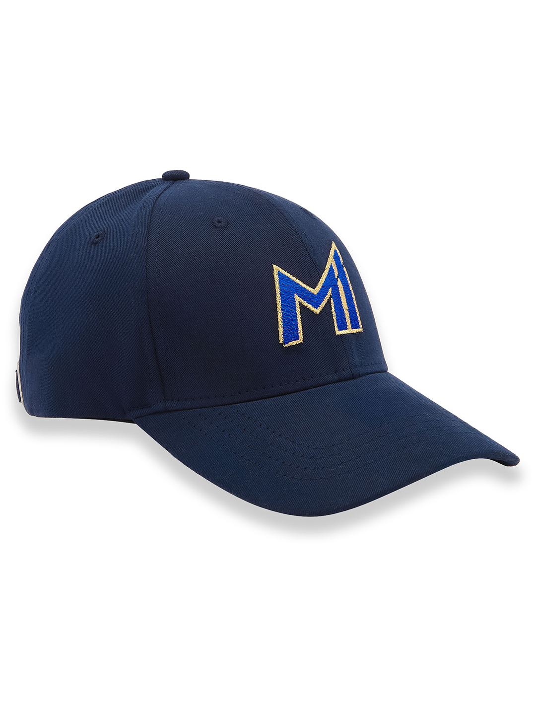 Mumbai Indians Unisex Navy Blue Embroidered Baseball Cap with Adjustable Metal Buckle (4)