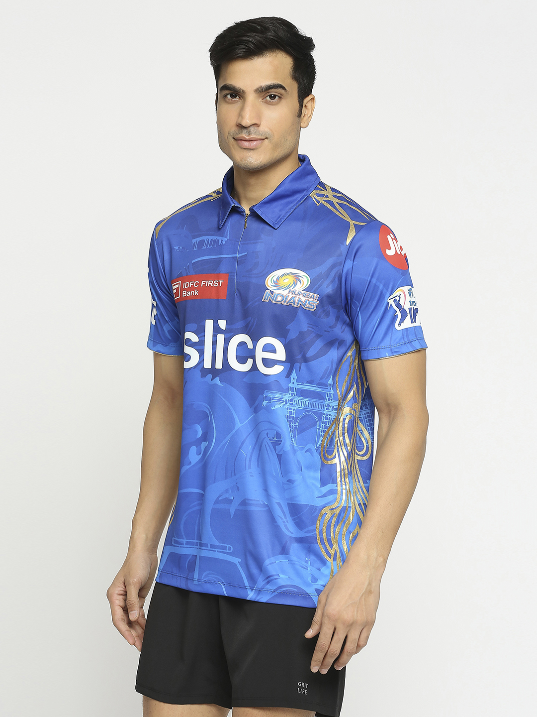 Mumbai Indians Unisex Official IPL-2023 Match Jersey (2)