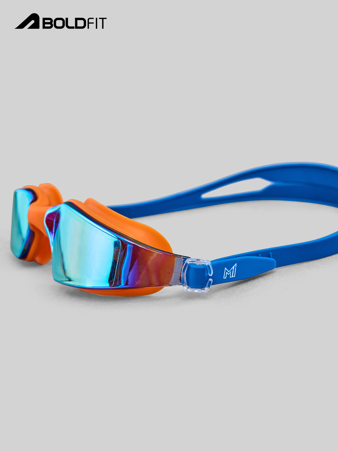 Unisex Swimming Goggles With Adjustable Strap Air Tight Swim Goggles by Boldfit