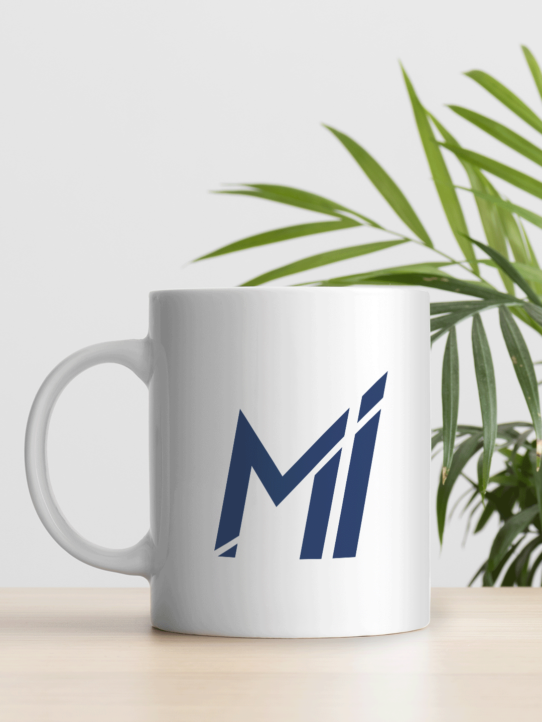 Mumbai Indians White and Navy Blue MI Printed Ceramic Glossy Mug 325 ml - (Pack of 1) (5)