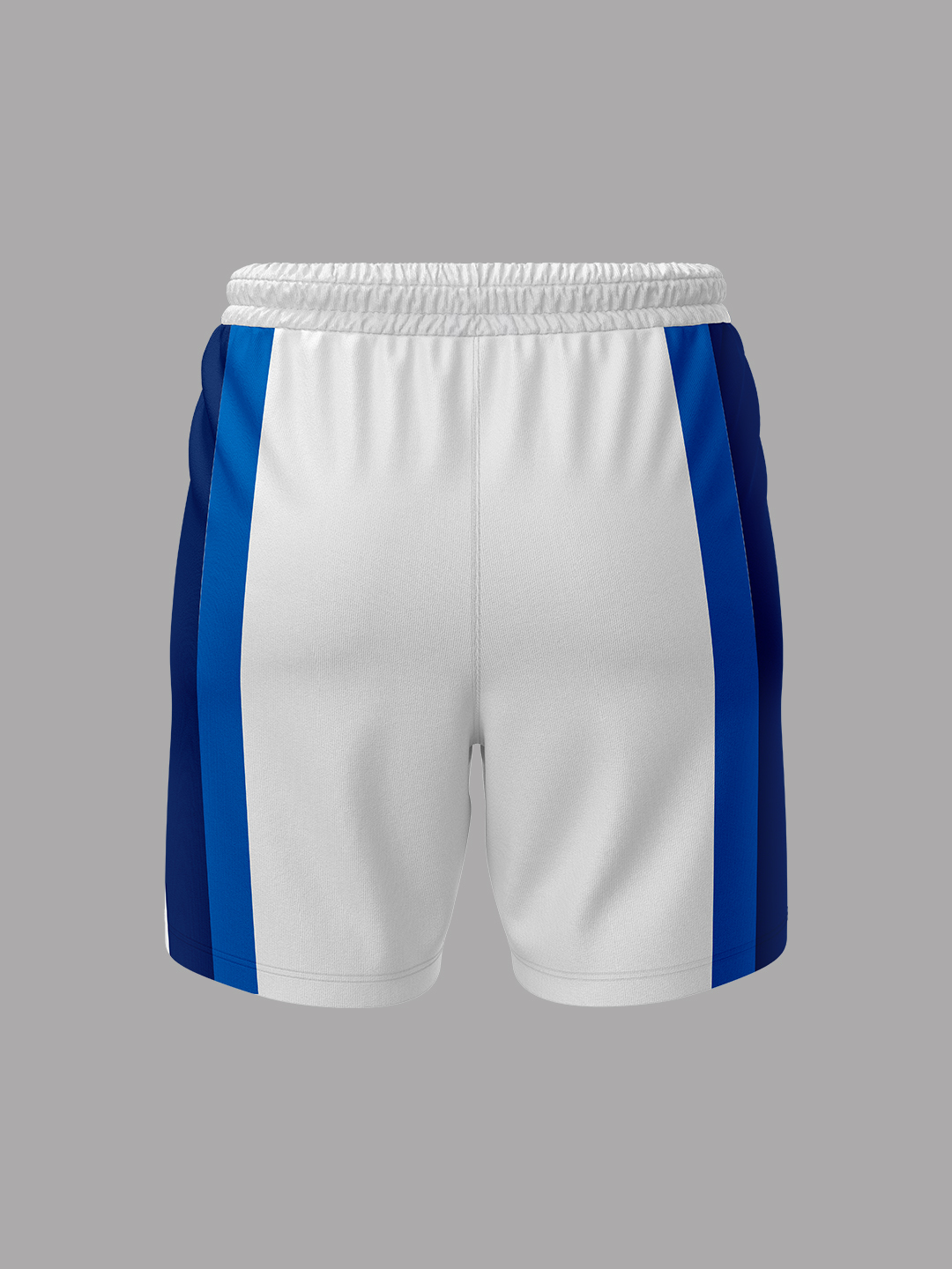 Mumbai Indians White and Navy Blue Mid Rise Shorts (3)