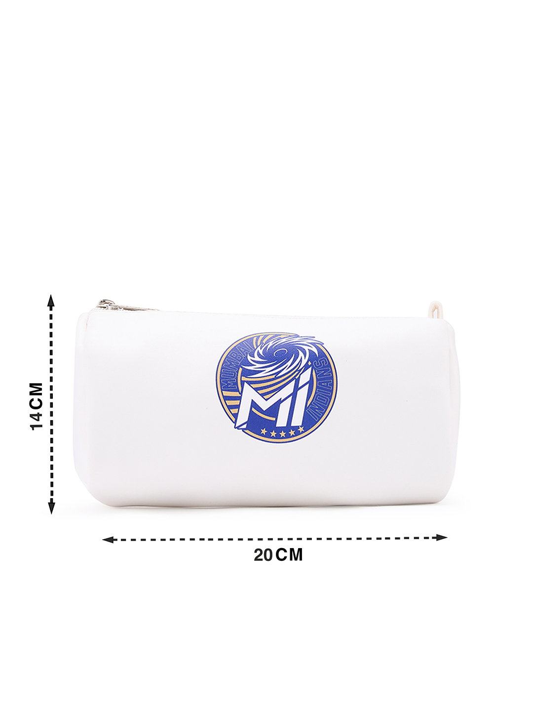 Mumbai Indians Lightweight Travel Organiser Compact Size Multi-Purpose Pouch for Men and Women (White/Blue) (10)