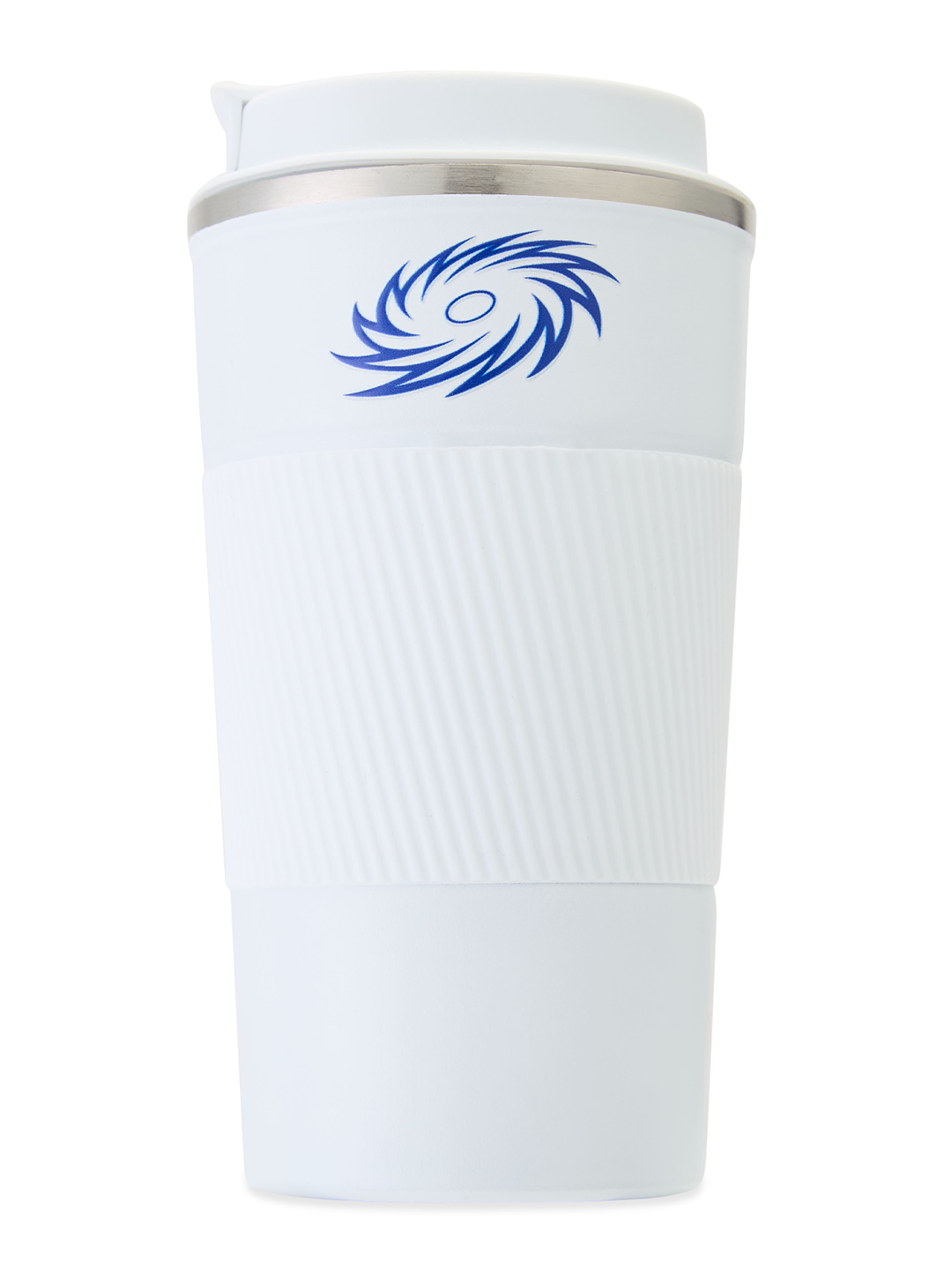 Mumbai Indians Vacuum Insulated Double-Walled with Spill Proof Flip Top Stainless Steel Coffee Tumbler - 400 ML (White) (2)