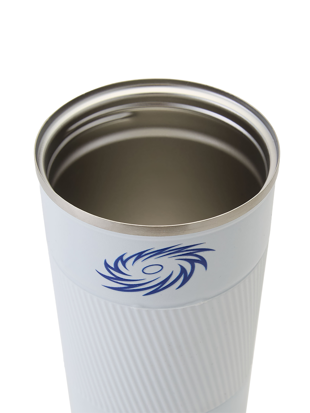 Mumbai Indians Vacuum Insulated Double-Walled with Spill Proof Flip Top Stainless Steel Coffee Tumbler - 400 ML (White) (9)