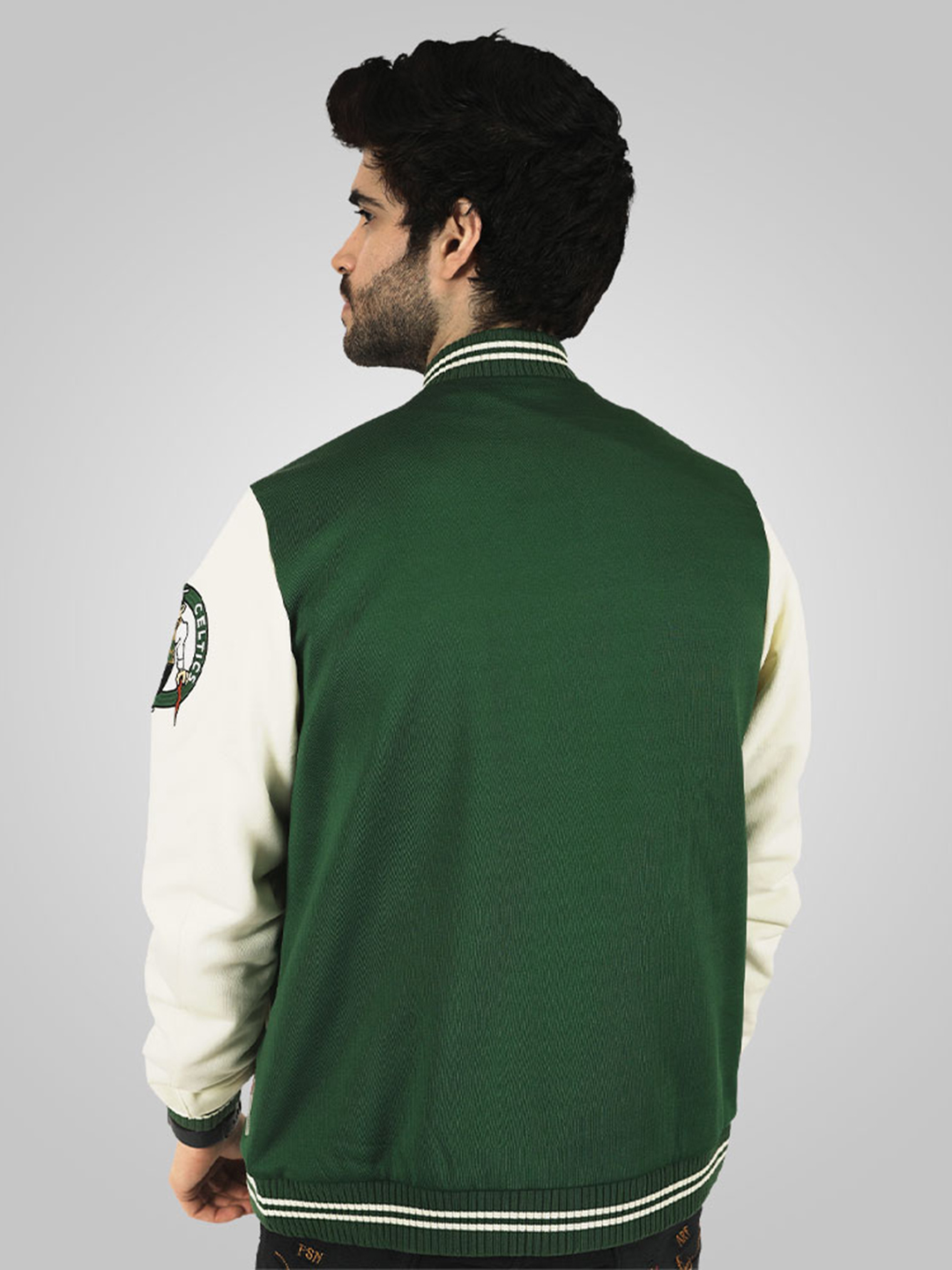 NBA - Boston Celtics Boston Celtics: Letterman Jacket - Green (2)