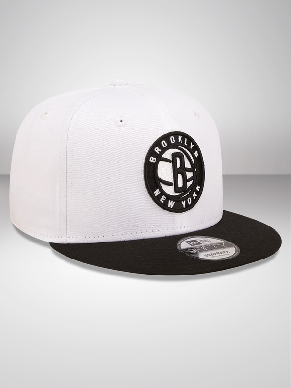 NBA - Brooklyn Nets Brooklyn Nets White Crown Team White 9FIFTY Snapback Cap (3)