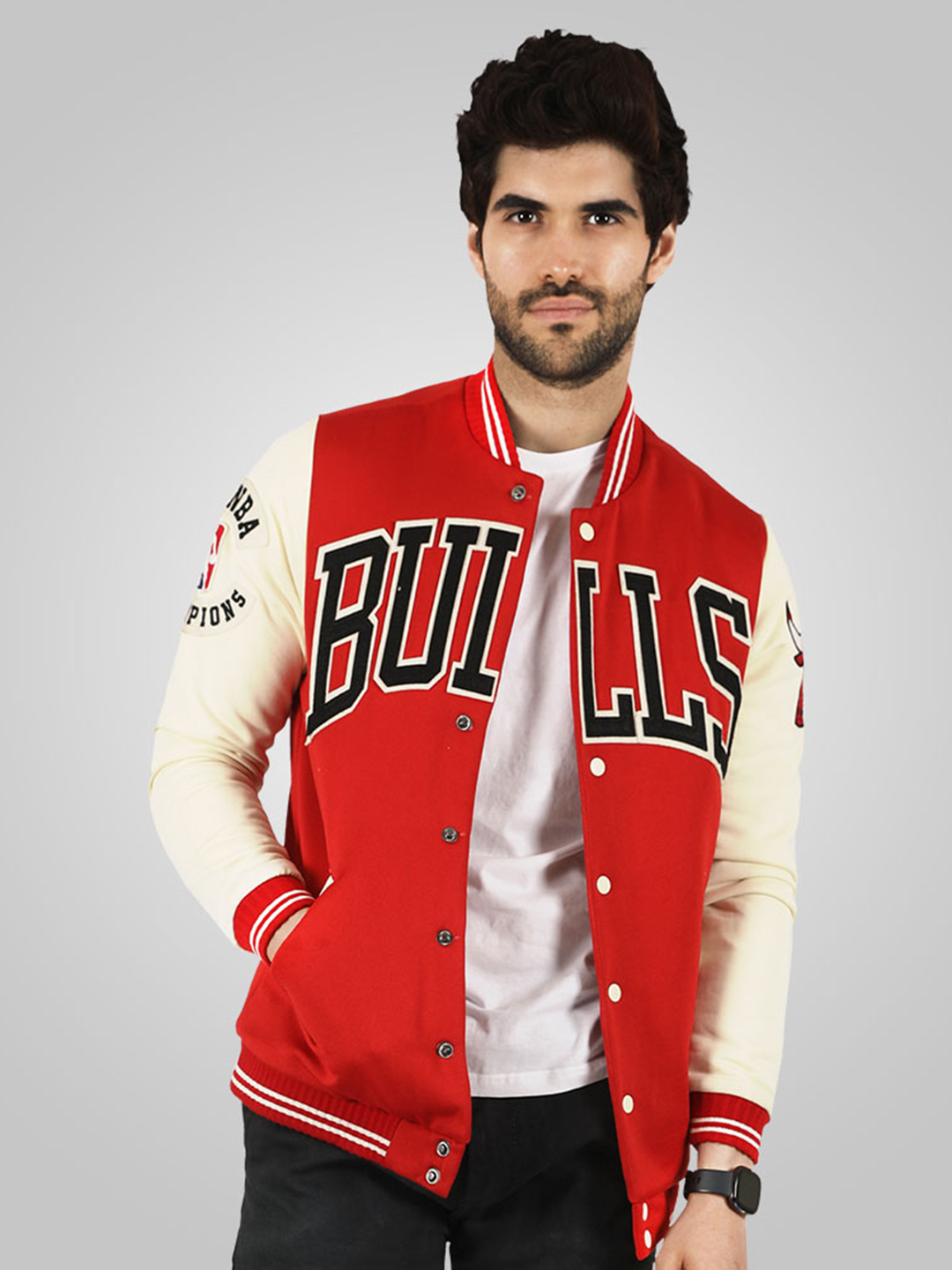 Chicago Bulls: Letterman Jacket - Red