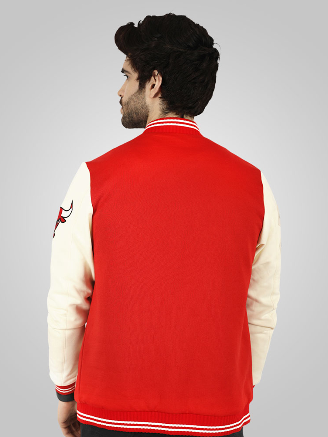 NBA - Chicago Bulls Chicago Bulls: Letterman Jacket - Red (2)