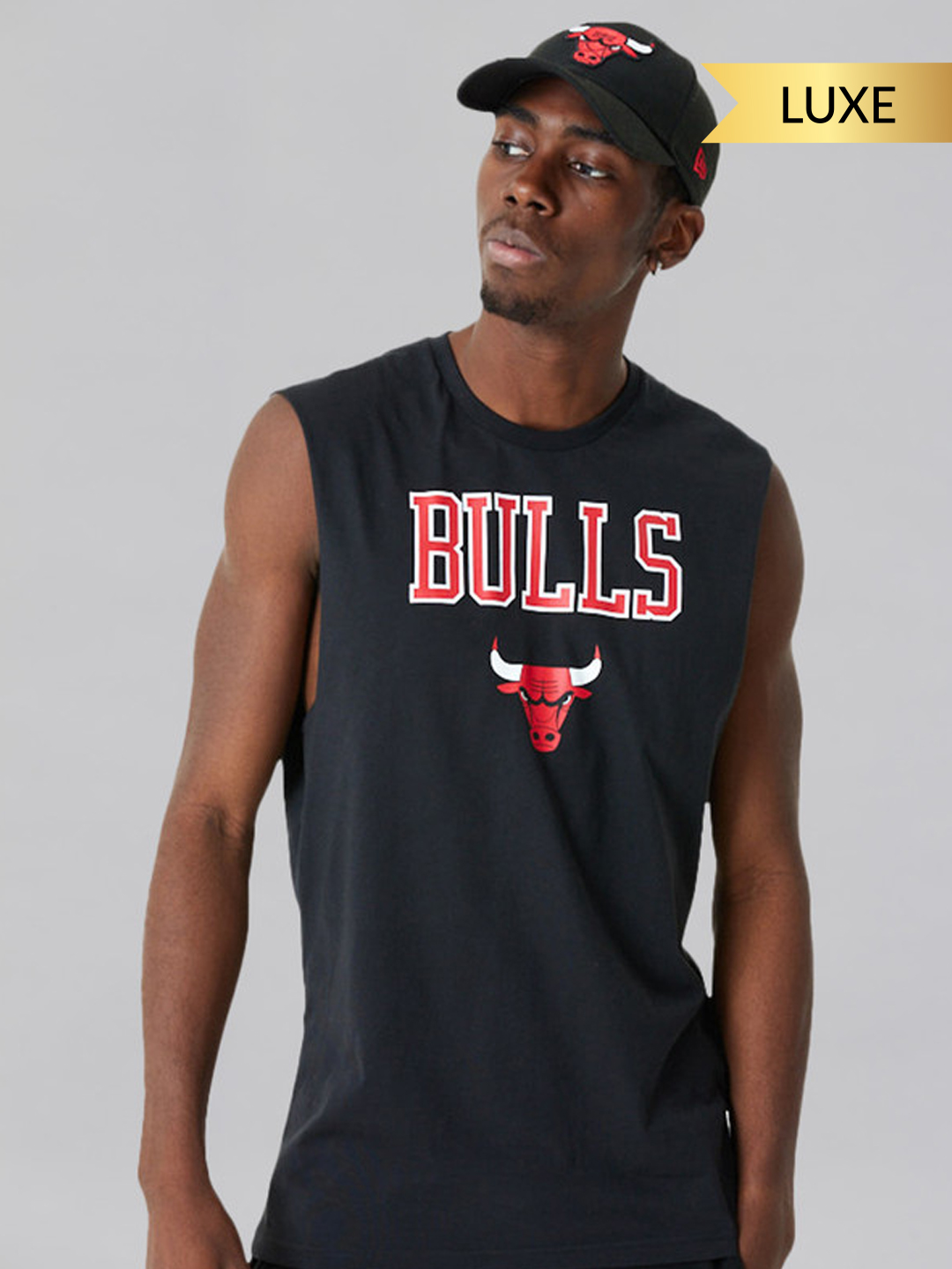 Chicago Bulls NBA Team Logo Black Tank
