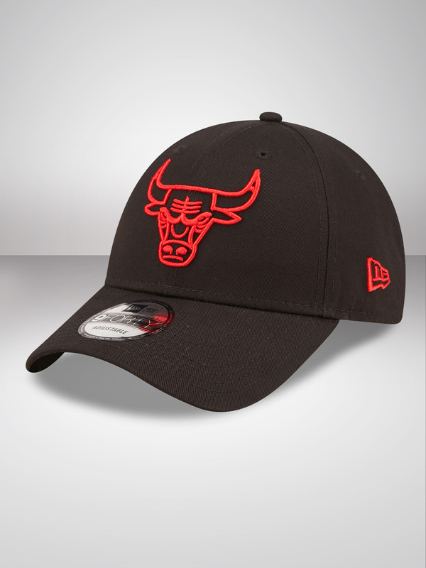 NBA - Chicago Bulls Chicago Bulls Neon Outline Black 9FORTY Adjustable Cap (2)