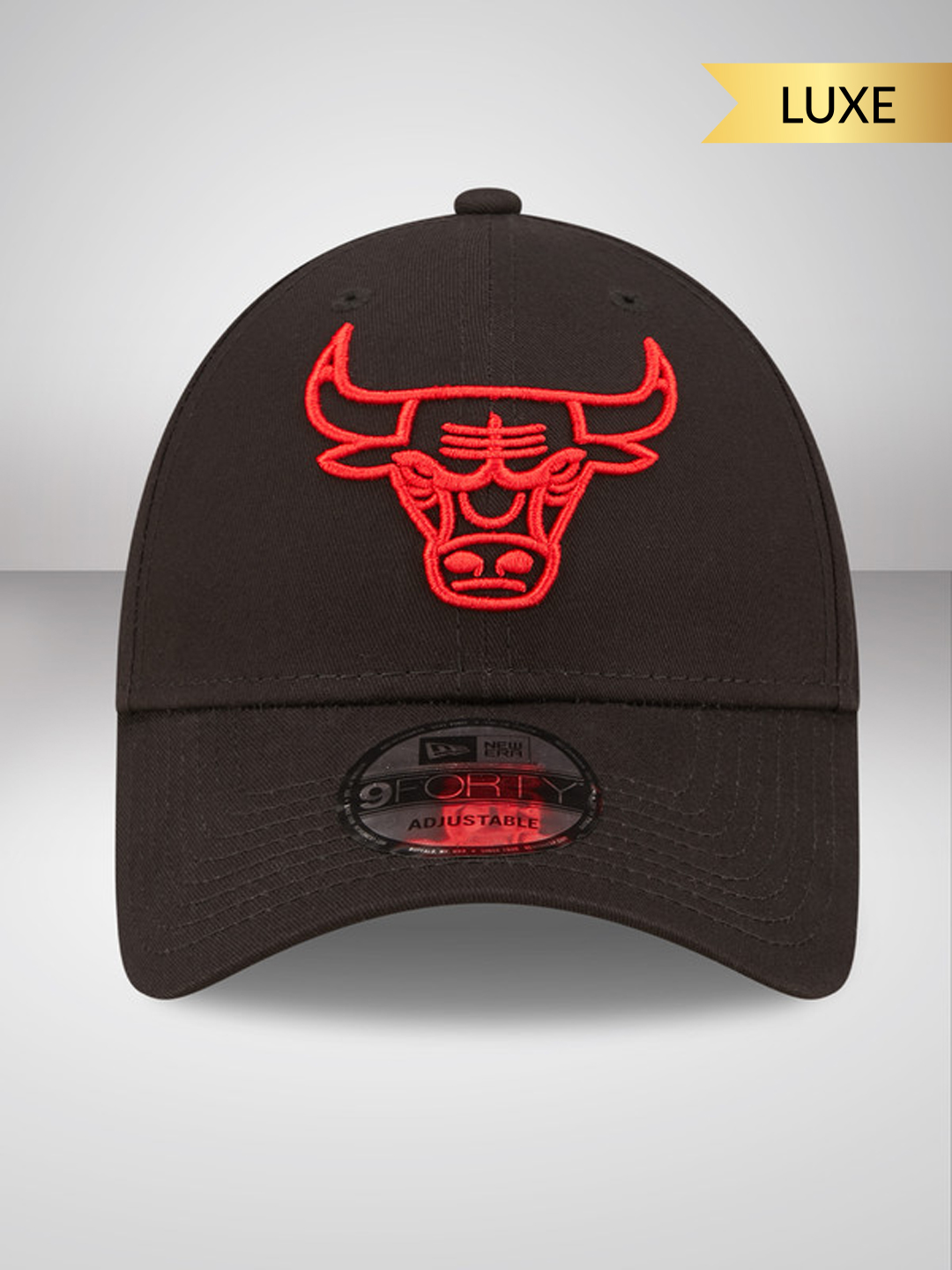 Chicago Bulls Neon Outline Black 9FORTY Adjustable Cap