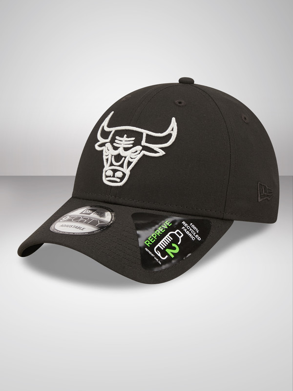 NBA - Chicago Bulls Chicago Bulls Repreve Monochrome Black 9FORTY Adjustable Cap (2)
