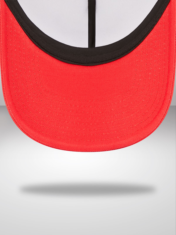 NBA - Chicago Bulls Chicago Bulls Team Color Block White A-Frame Trucker Cap (5)