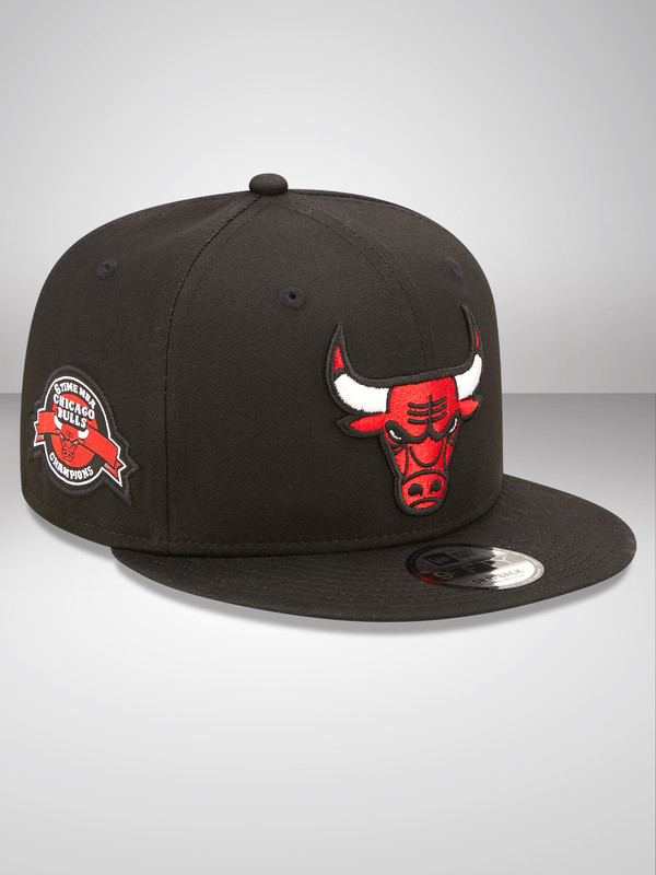 NBA - Chicago Bulls Chicago Bulls Team Side Patch Black 9FIFTY Snapback Cap (3)