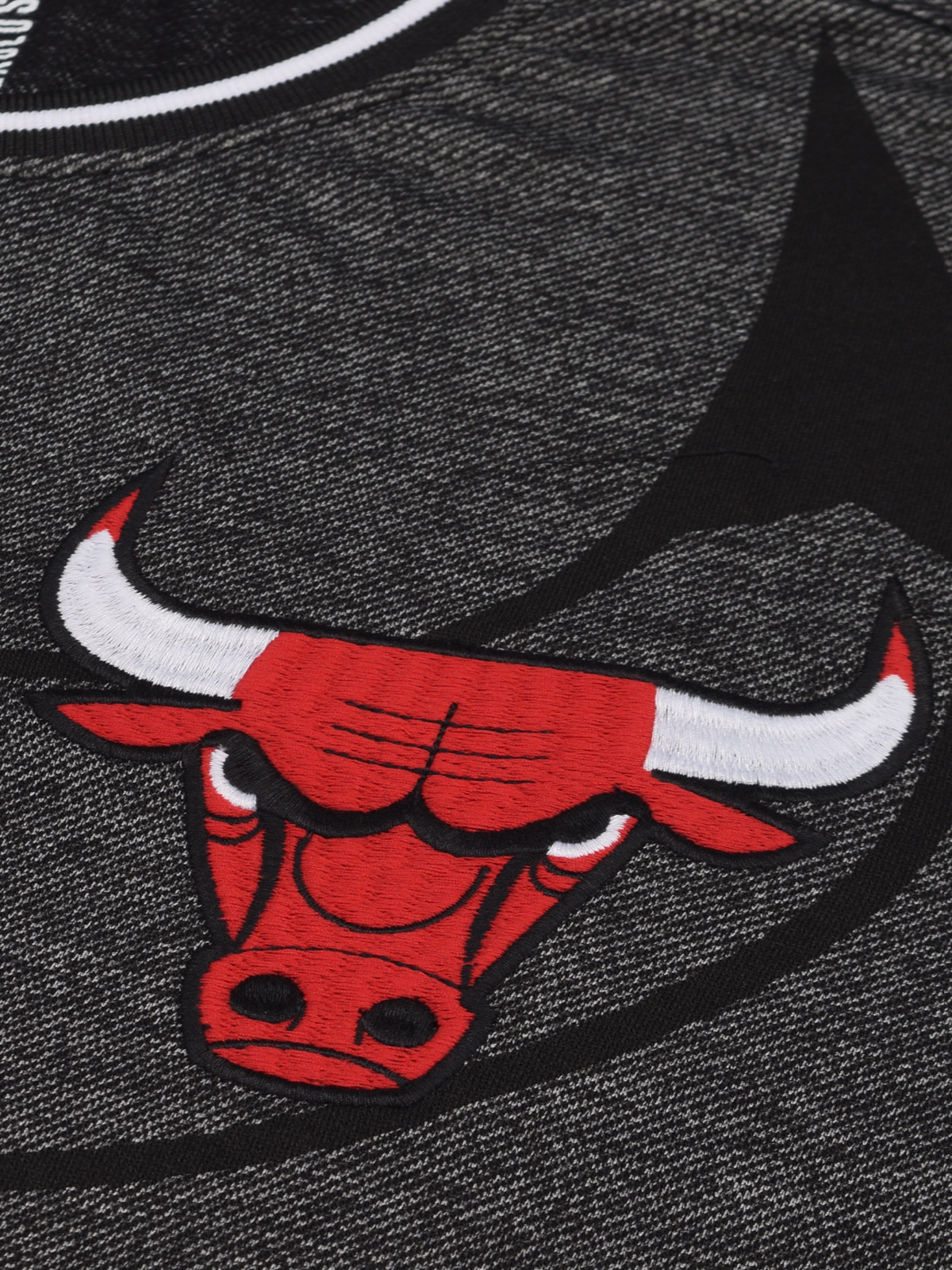 NBA - Chicago Bulls Men Anthra Graphic Printed Half Sleeves Oversized Grindle T-Shirt (4)