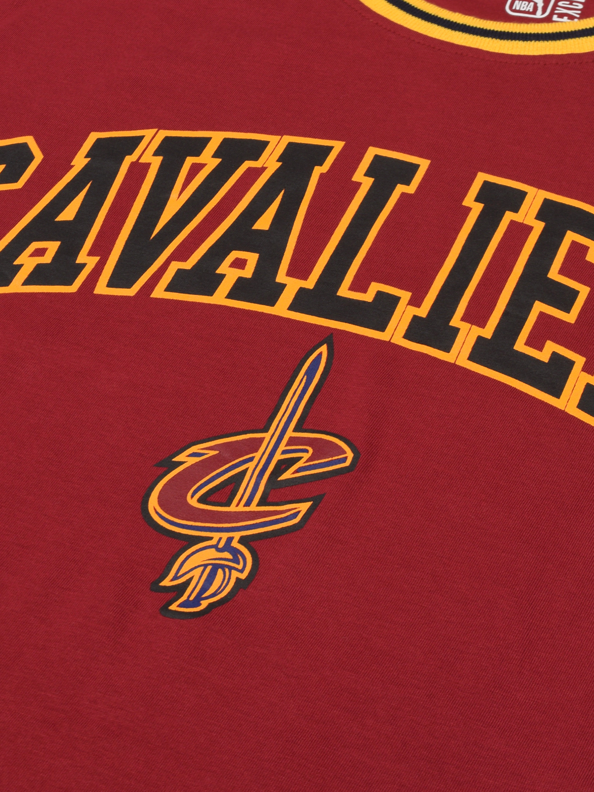 NBA - Cleveland Cavaliers Men Maroon Typography Printed Half Sleeves Core T-Shirt (3)