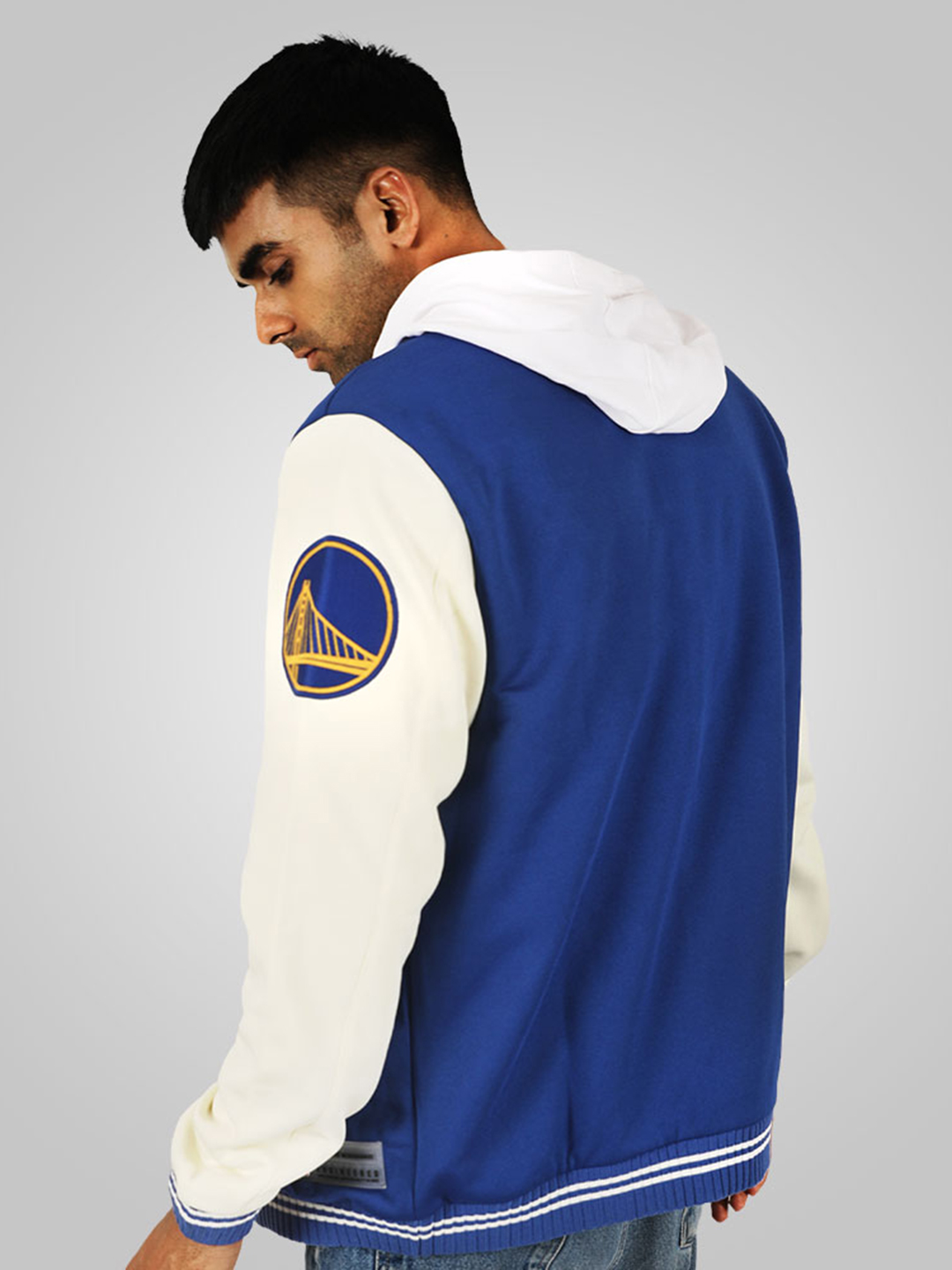 NBA - Golden State Warriors Golden State Warriors: Letterman Jacket - Royal Blue (2)