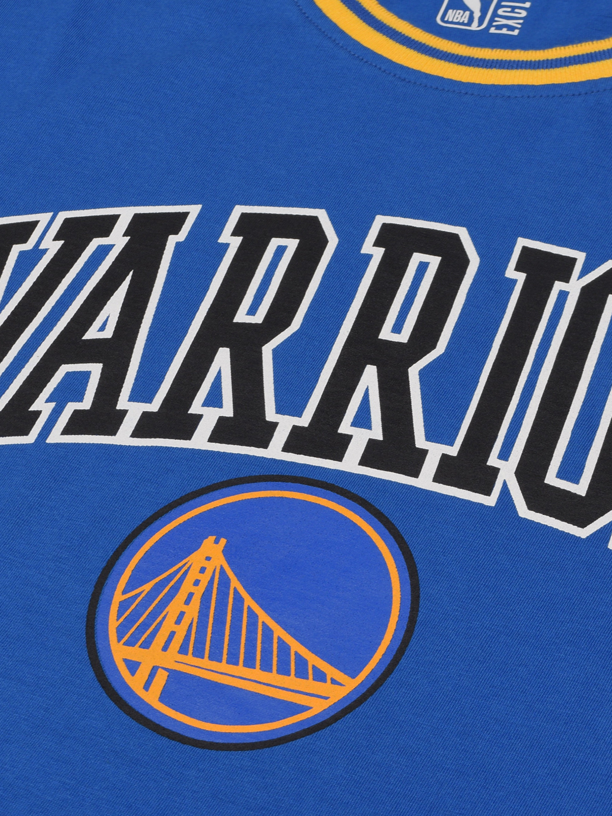 NBA - Golden State Warriors Men Blue Typography Printed Half Sleeves Core T-Shirt (3)