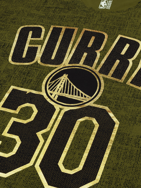 NBA - Golden State Warriors Men Green Printed Short Sleeves Steph Curry Player T-Shirt (3)