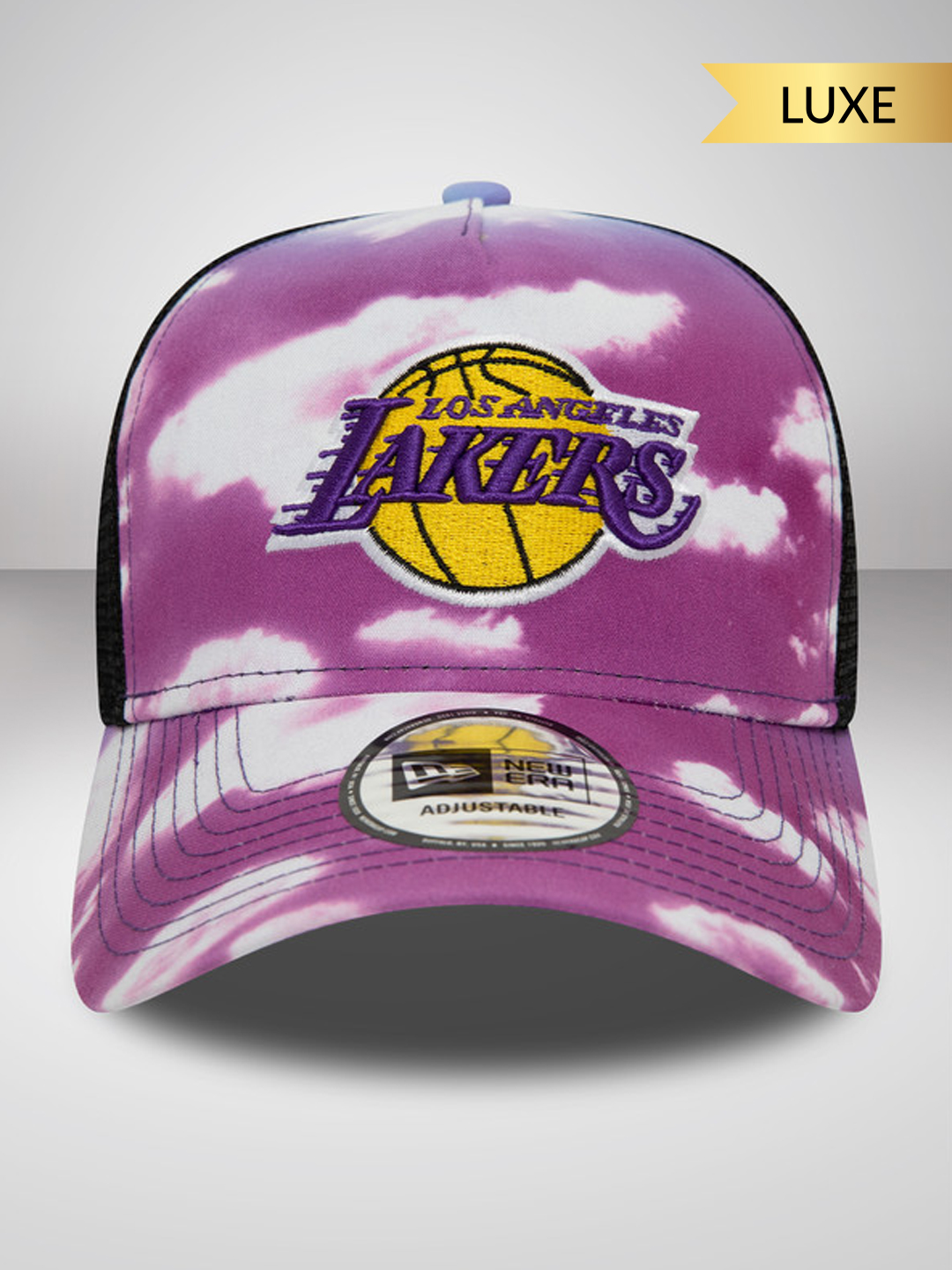 NBA - Los Angeles Lakers LA Lakers Cloud All Over Print Purple A-Frame Trucker Cap