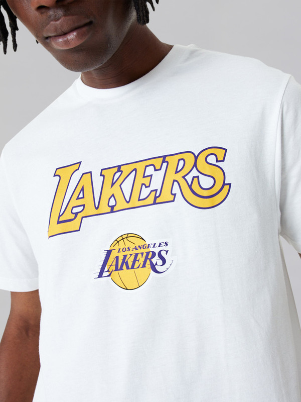 NBA - Los Angeles Lakers LA Lakers NBA Team Logo White T-Shirt (3)