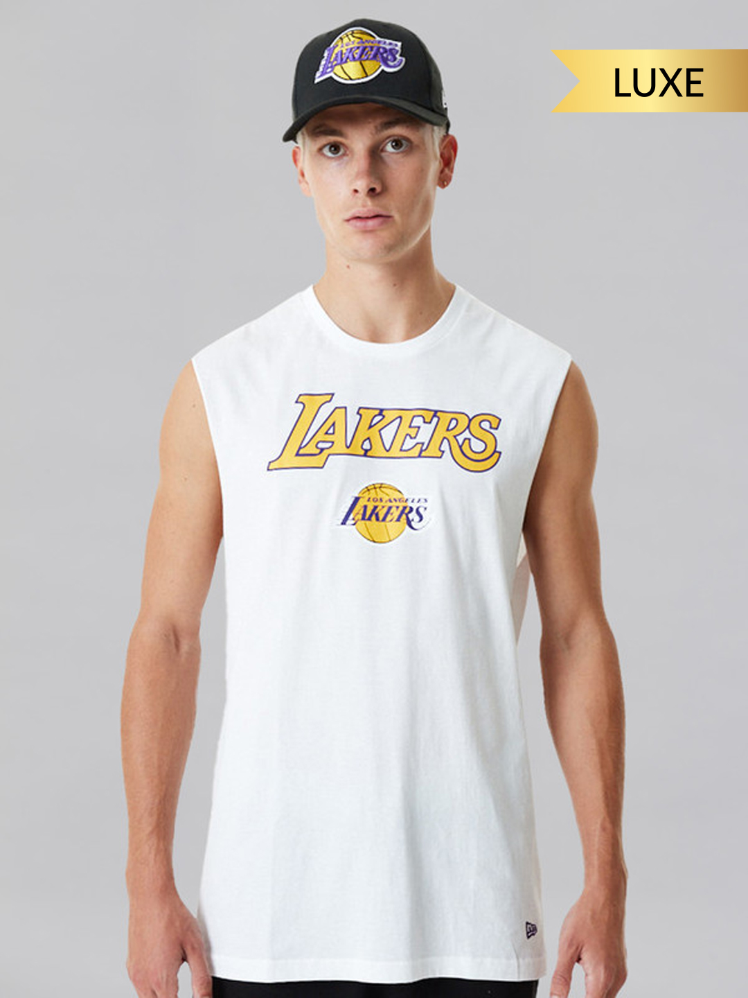 NBA - Los Angeles Lakers LA Lakers NBA Team Logo White Tank (1)