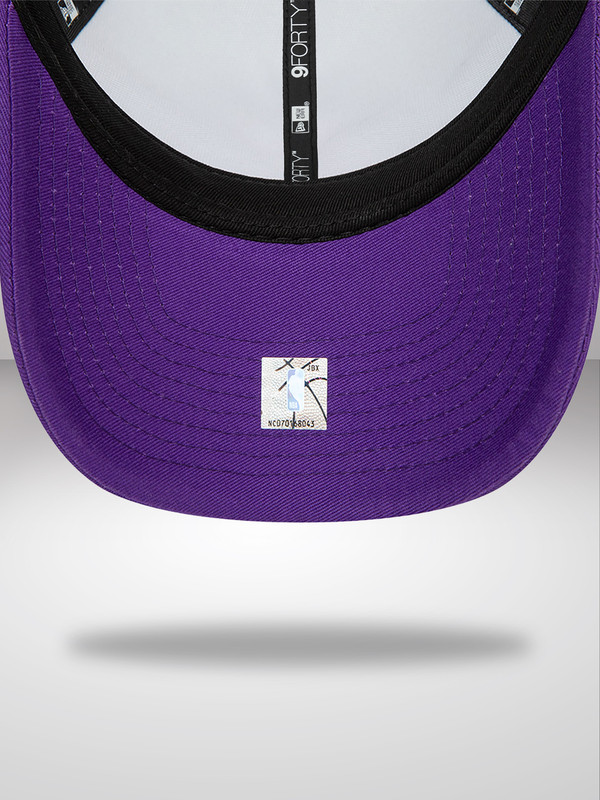 NBA - Los Angeles Lakers LA Lakers Team Color Block White A-Frame Trucker Cap (5)