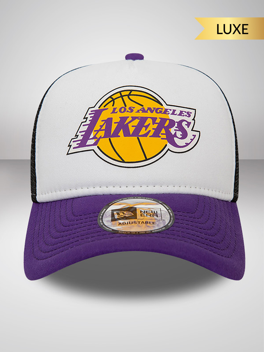 NBA - Los Angeles Lakers LA Lakers Team Color Block White A-Frame Trucker Cap